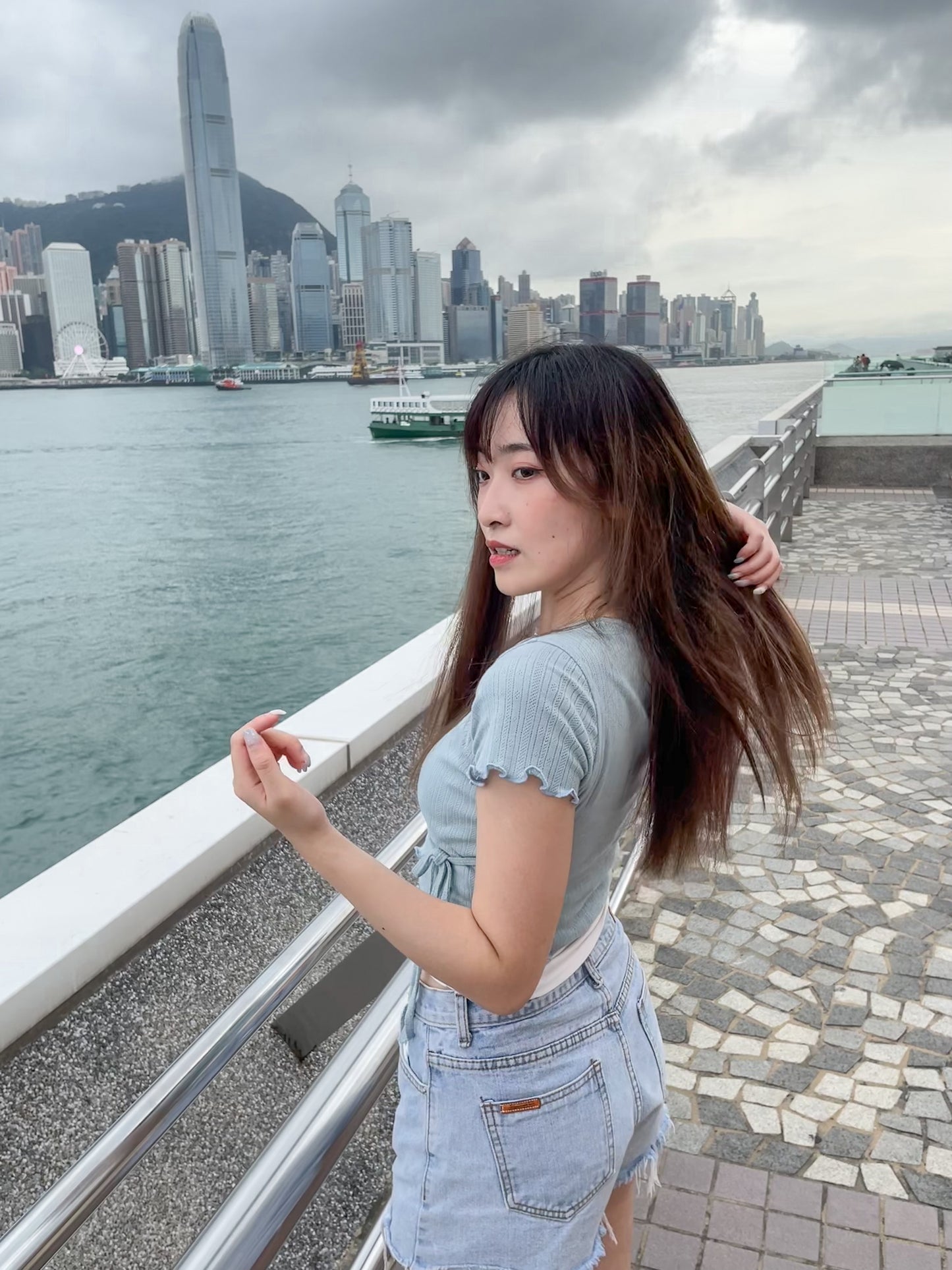 交叉綁帶短身上衣|三色