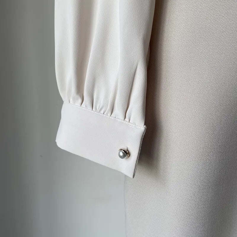 Heart Hollow Out Blouse (2colors)