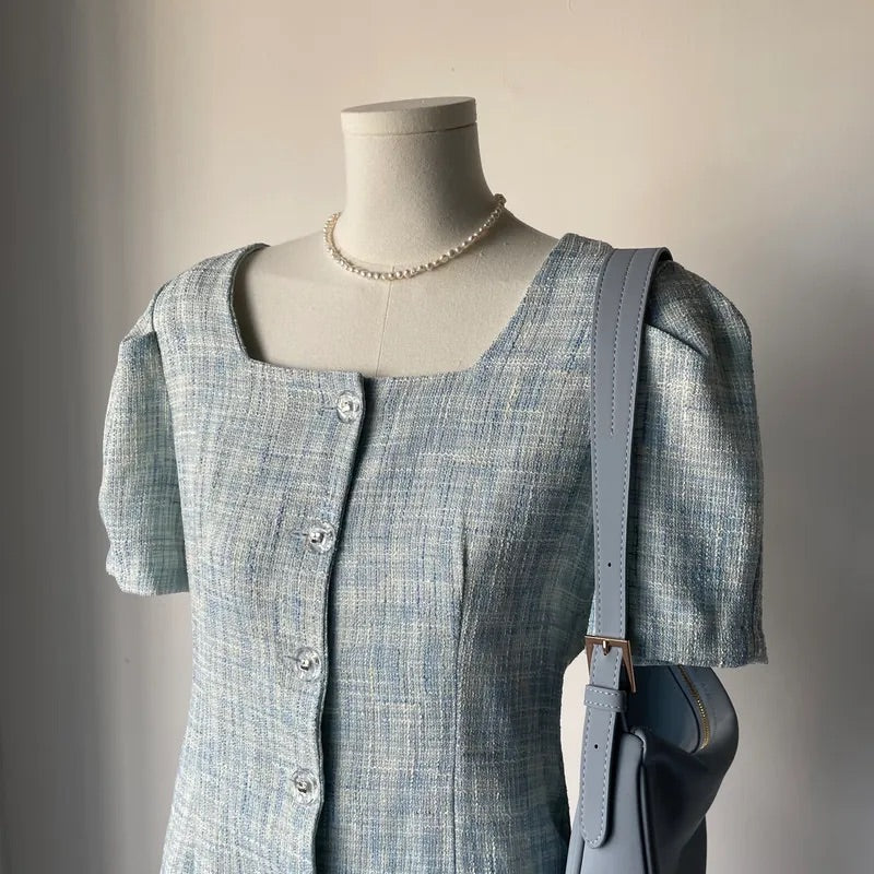 Square Collar Tweed OPS (2colors)