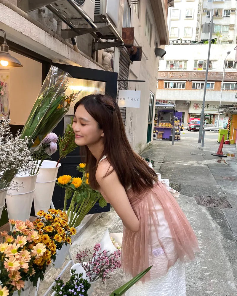 JP透紗花邊吊帶背心｜三色