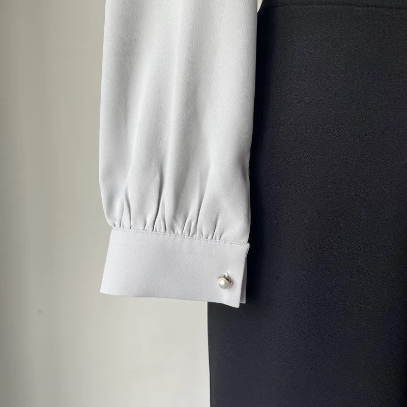 Heart Hollow Out Blouse (2colors)
