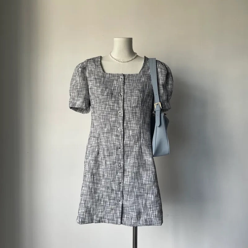 Square Collar Tweed OPS (2colors)