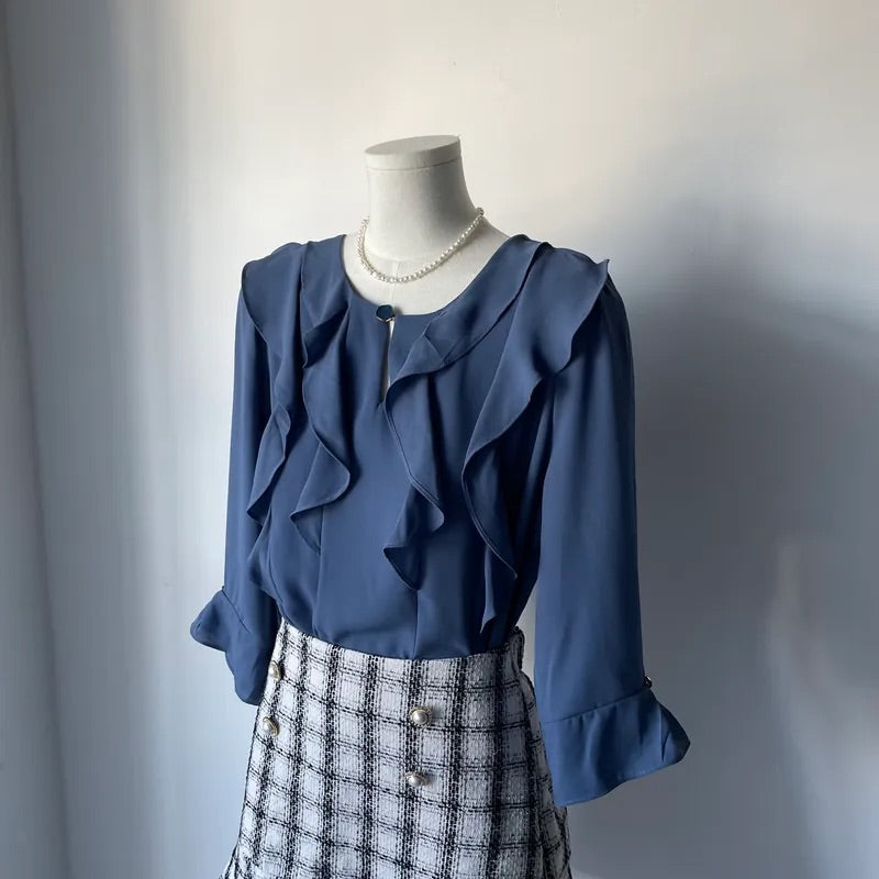 Sweet-me Chiffon 3/4 Sleeve Blouse