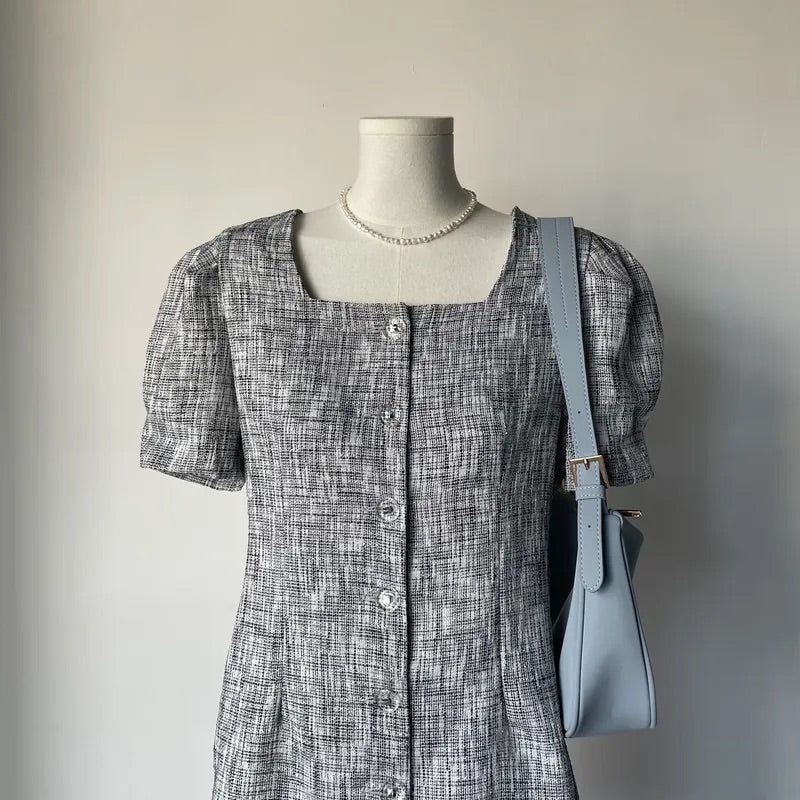 Square Collar Tweed OPS (2colors)
