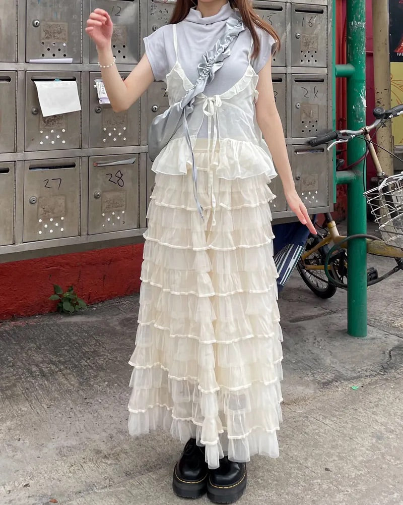 前後可穿綁帶疊穿背心｜兩色