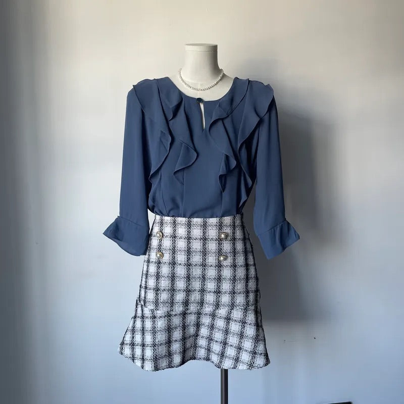 Sweet-me Chiffon 3/4 Sleeve Blouse