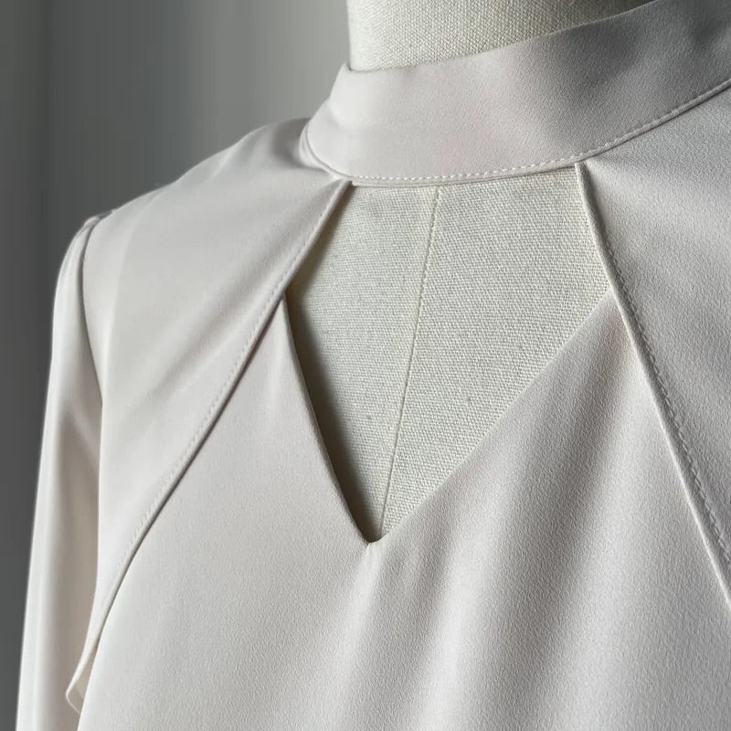 Heart Hollow Out Blouse (2colors)