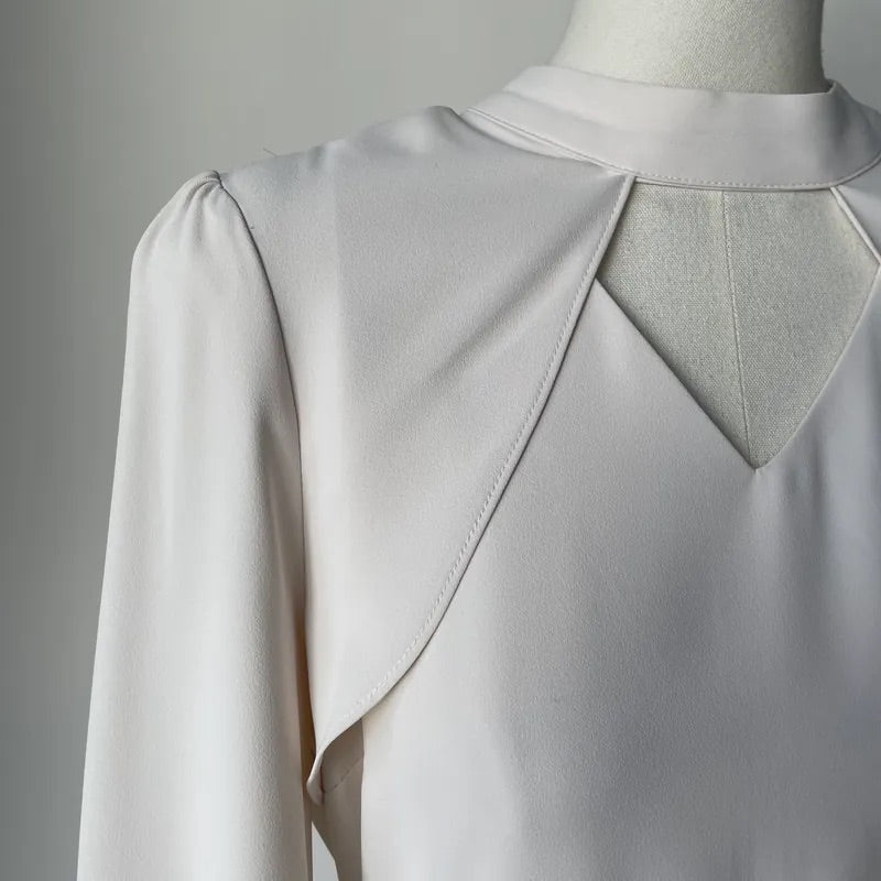 Heart Hollow Out Blouse (2colors)