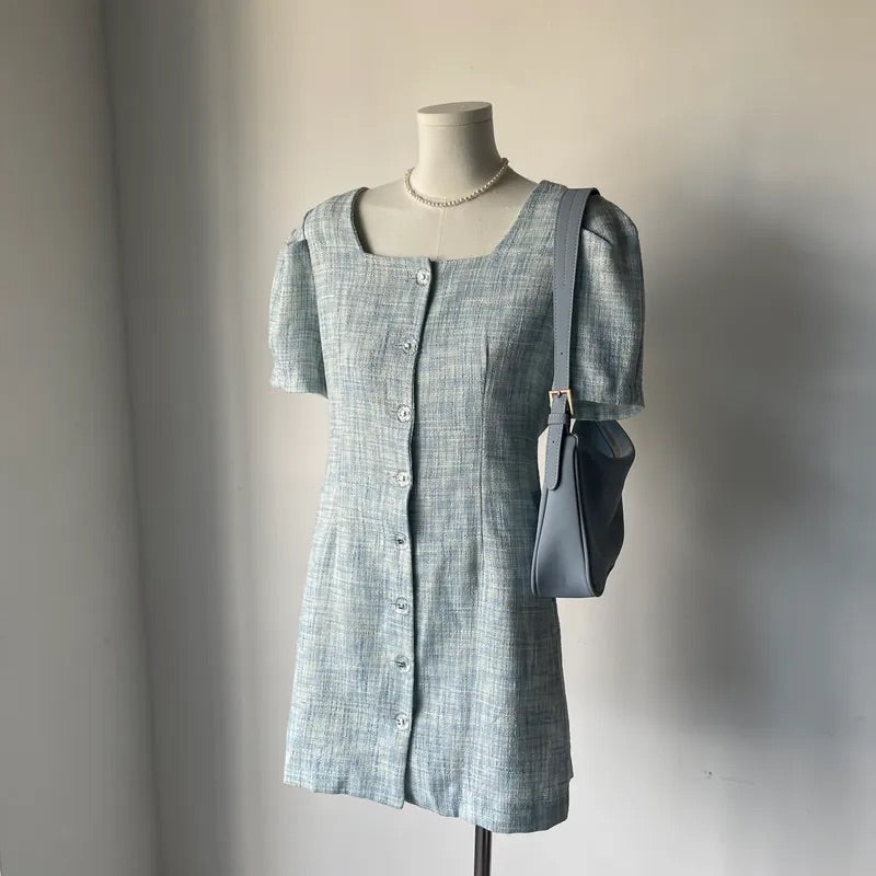 Square Collar Tweed OPS (2colors)
