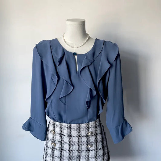 Sweet-me Chiffon 3/4 Sleeve Blouse