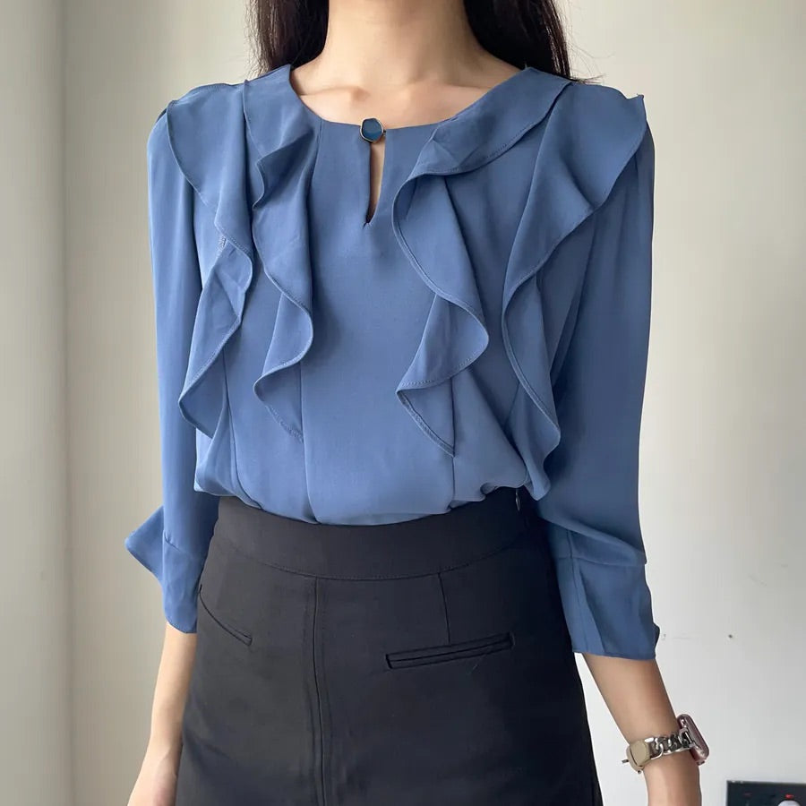 Sweet-me Chiffon 3/4 Sleeve Blouse