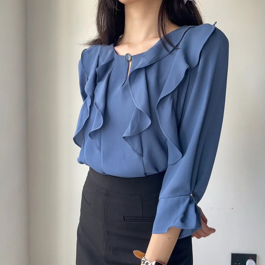 Sweet-me Chiffon 3/4 Sleeve Blouse